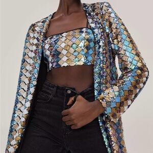 NASTYGAL Sequin Blazer